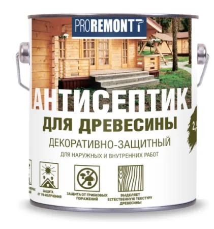 Антисептик деревозащитное средство палисандр Proremontt 2,5л. (0006565) *1/4