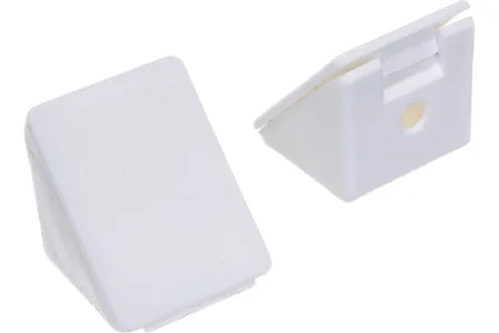 Мебельный уголок с шурупом белый (4 шт) - пакет Tech-Krep 108982 *1