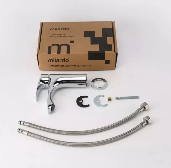 Смеситель для умывальника Rora Milardo RORSB00M01 хром