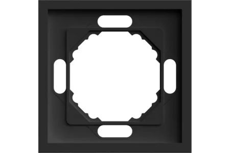 Рамка 1-м "Эмили" черный уголь soft touch PFR00-5001-05 Stekker *1