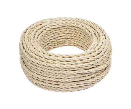 Провод ретро 3х1.5 матов. зол./песочн. (боб.50м) B1-434-719-50 Bironi *1