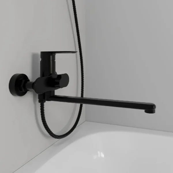 Смеситель для ванны Avrora Moon AV3530 черный матовый