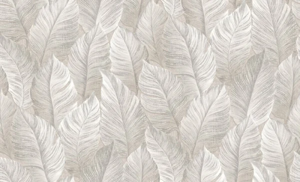 Обои компакт-винил Samui 60722-04 1,06х10м листья бежевые