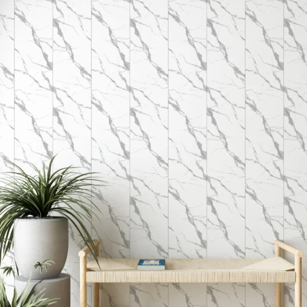 Панель ПВХ Stella Light Slim Мрамор Крестолла 671 2600х250х5