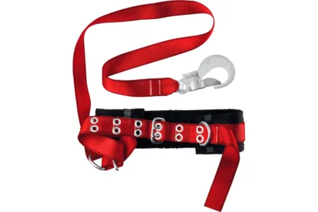 Пояс предохранительный безлямочный страховочный строп, фурнитура из оцинкованной стали, 2 точки креп