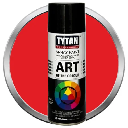 Краска аэрозольная Tytan Professional Art of the colour 400мл красная 3020 93649