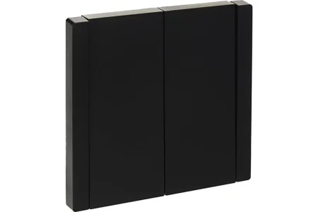 Выключатель проходной 2-кл СП "Forte&Plano" 10А FP107 черный IEK FP-V22-0-10-1-K02