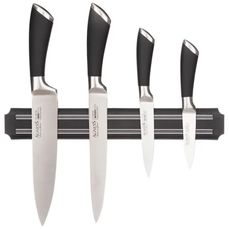 Набор ножей Agness 5 предм. с магнитным держателем и ручкой из нерж.стали 911-045 *1