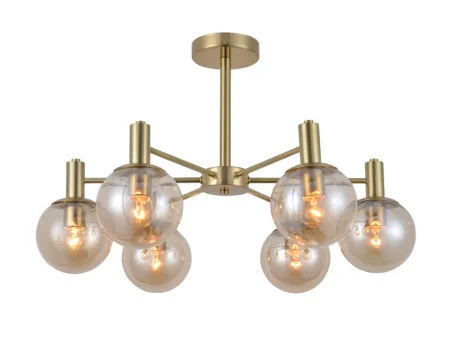 Светильник потолочный LV 9417/6 Пелли Золото Е27 60W Ø630 H400мм