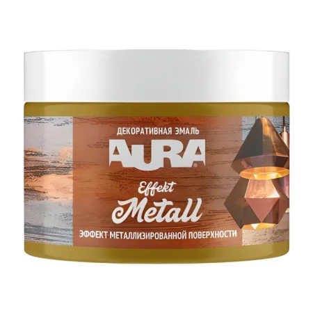 Эмаль Aura Effekt Metall серебро 0,25кг