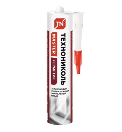 Герметик силиконовый универсальный белый картридж 280мл (Технониколь) 672205