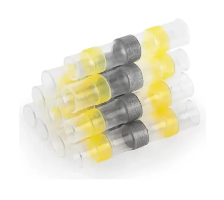 Коннектор термоусадочный с припоем 4-6мм 48А прозрачный/желтый уп-10шт LD302-4060 (Stekker) *10