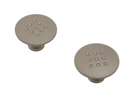 Ручка-кнопка мебельная StahlBuro A507 2шт SN сатин 16659 *1