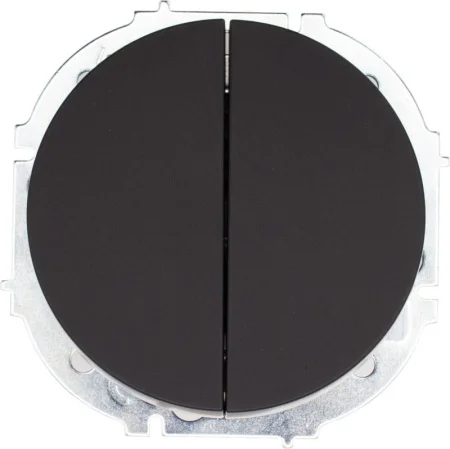 Выключатель 2-кл OSEN чёрный бархат Lezard 743-4288-101