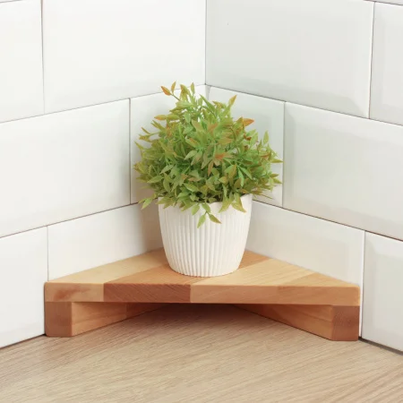 Полка-подставка угловая 28х20х5см береза Adelica 9939264