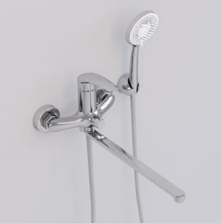 Смеситель для ванны одноручный с длинным изливом Avrora Star AV5730 хром