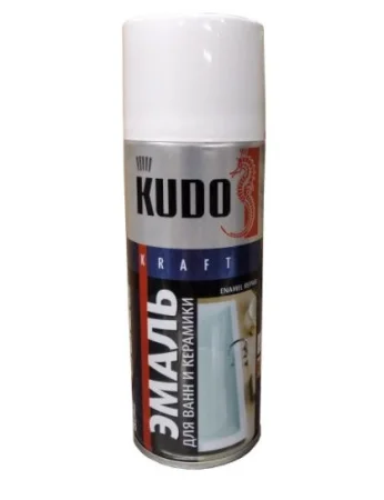 Эмаль аэрозольная для ванн Kudo KU-1301 белая 520мл