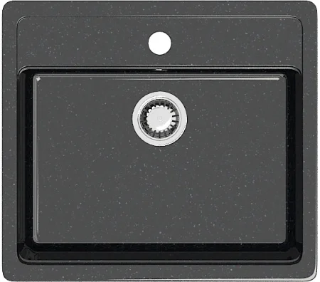 Мойка иск. камень Z9Q4 Джеки черная Granit *1
