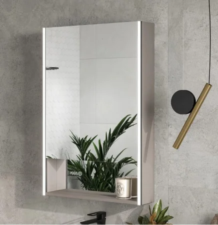 Зеркало-шкаф EQUIL Ferro LED 60 zsFERRO60.R с часами, правый