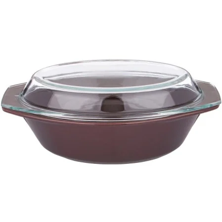 Форма Для Запекания Со Стеклянной Жаропрочной Крышкой Agness 35,5*21,3*13,4См 2,5Л Корич. (Кор=6Шт.)