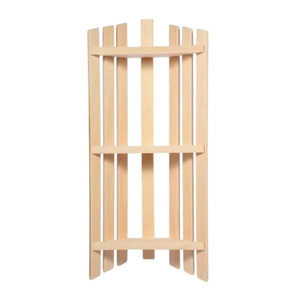 Полка угловая трехъярусная 76х33х11см липа Банные штучки 03325