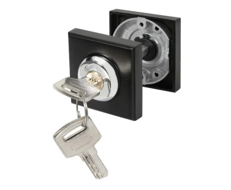 Ручка поворотная с фиксацией ключом Ajax BK6.FIX.JK BL-24 черный 49807 *1