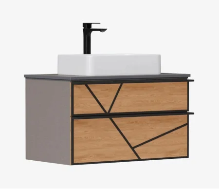 Тумба подвесная EQUIL Ferro 80.2Y tpFERRO80.2Y-11 с раковиной керамическая 78531