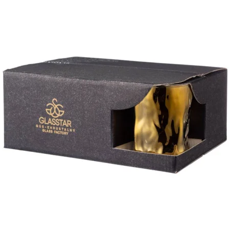 Набор Стаканов Из 6 Шт  "Черное Золото" 300 Мл