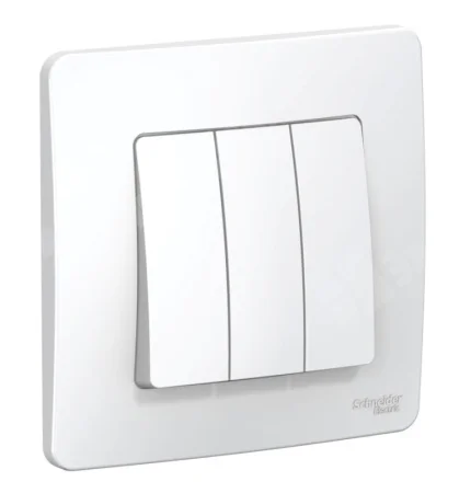 Выключатель 3-кл СП Blanca 10А белый BLNVS100501 Systeme Electric