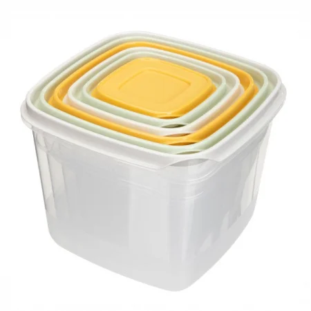 Комплект Контейнеров Для Продуктов Clever 6Шт, 0,12Л + 0,25Л + 0,45Л + 0,75Л + 1,2Л + 2,0Л (Микс 1)