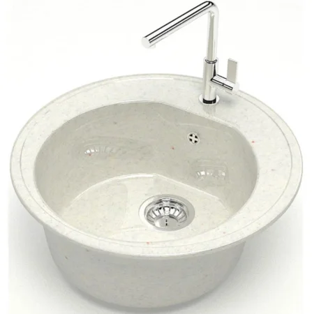 Мойка глянцевая Черая Z3Q7 Хлопок Granit BERGG  Д-510мм, Ш-510мм, Г- 191мм