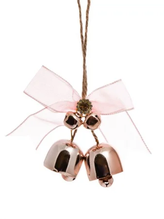 Украшение подвесное Розовый бантик 8,5x11x3см арт.88644 *1