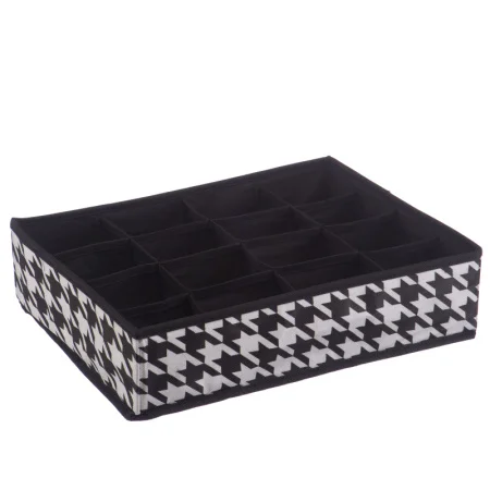 Короб-органайзер "Пепита" 16 секций, Д350 Ш270 В90, черно-белый *1