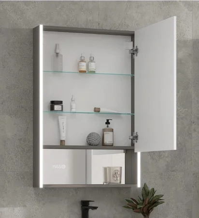 Зеркало-шкаф EQUIL Ferro LED 60 zsFERRO60.R с часами, правый