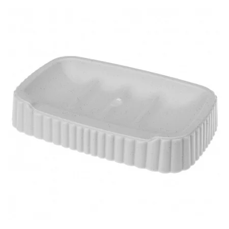 МЫЛЬНИЦА "VELVET" 138х87х25 ММ (Светло-серый флэк)