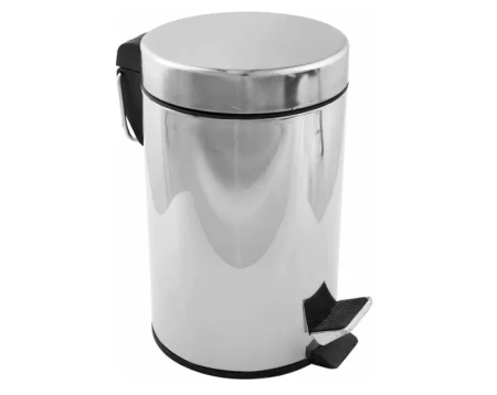 Ведро для мусора с педалью 5л Fora H102 хром