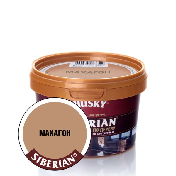 Шпаклевка по дереву Husky махагон -20С° 0,4кг.  1 12