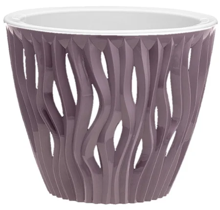 Кашпо д/цветов пласт. "Вдохновение" 3л пыльная роза КШ-9966 (La Decoro) *1