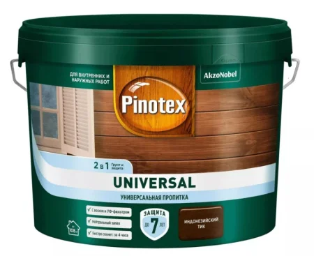 Пинотекс Universal 2 в 1 Индонезийский тик 9 л