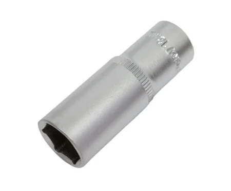 Головка торцевая 6-гранная 1/4 13мм сталь Cr-V удлиненная Зубр Мастер Flank 27717-13