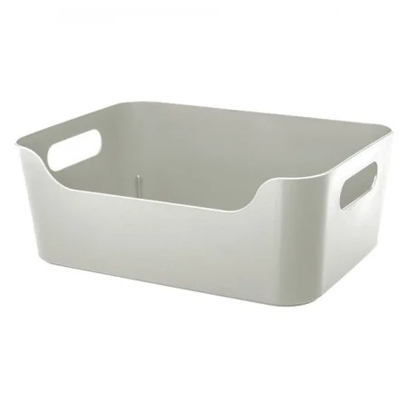 Корзина пластиковая для хранения "Scandi" 10л 34х24х14см светло серый 43322273095 (Бытпласт ТД) *1