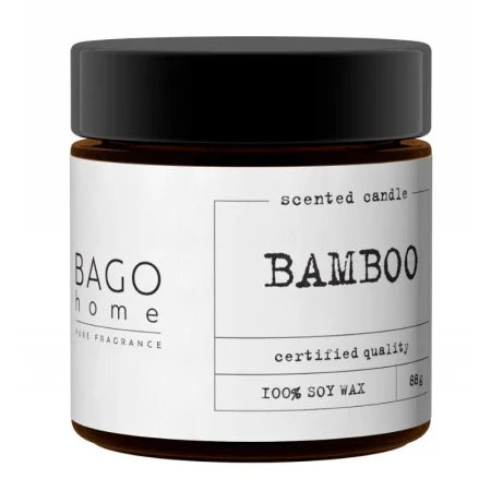 Свеча ароматическая в стекле 88гр Бамбук BHP0304 BAGO home *1