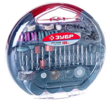 Набор мини-насадок для гравёра (180 предм.) ЗУБР 35900-H180 *1
