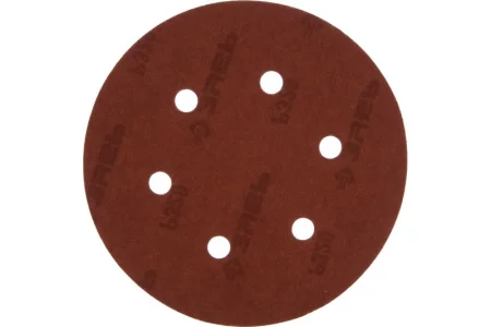 Круг абразивный под "липучку" перфорированный 150мм Р600 уп-5шт Зубр Мастер 35566-150-600 *1