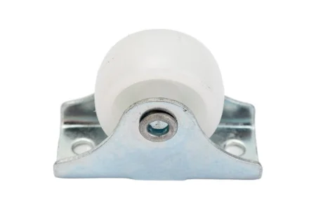 Ролик выкатной неповоротный К.1, D25, белый пластик -  накл. Tech-Krep 152363 *1