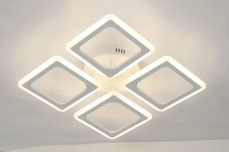 Светильник светодиодный MS 1095/4 Брион Белый 96W 3000-6500K 11520Lm 560х560х95мм диммируемый с ПДУ