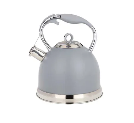 Чайник Agness Со Свистком, 3Л C Индукцион. Капсульным Дном Цвет: Серый