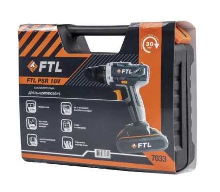 Дрель-шуруповерт FTL PSR 18V 7033 2 АКБ