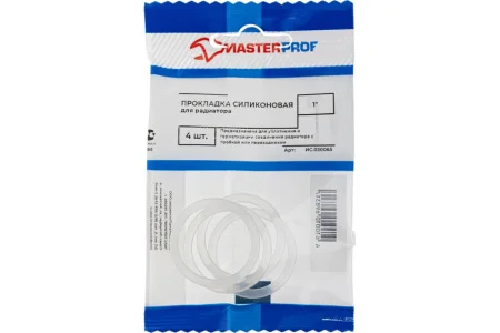 Прокладка для пробок и переходников радиаторов силикон упаковка 4шт MasterProf  ИС.030065