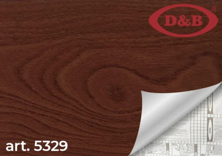 Пленка самоклеящаяся D&B 0,45*8м  дерево темное 5329 *1/20